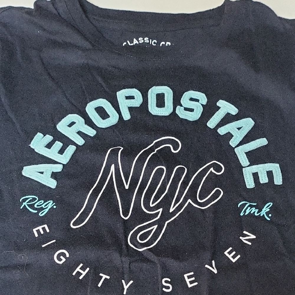 Aeropostale Navy Graphic Tee